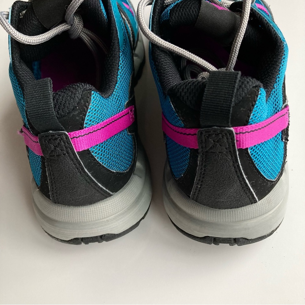 Adidas Women's Athletic Blue / Black/Pink Athletic Running Shoes Sneakers - Picture 6 of 7